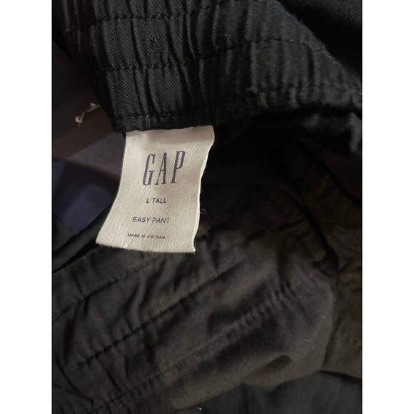 GAP Womens Easy Straight Pull-on Pants True Black Size Large Tall New With Tags - Picture 8 of 8